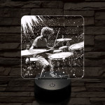 Dobszóló 7 színű valósághű 3D led lámpa