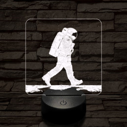 Holdséta 7 színű valósághű 3D led lámpa
