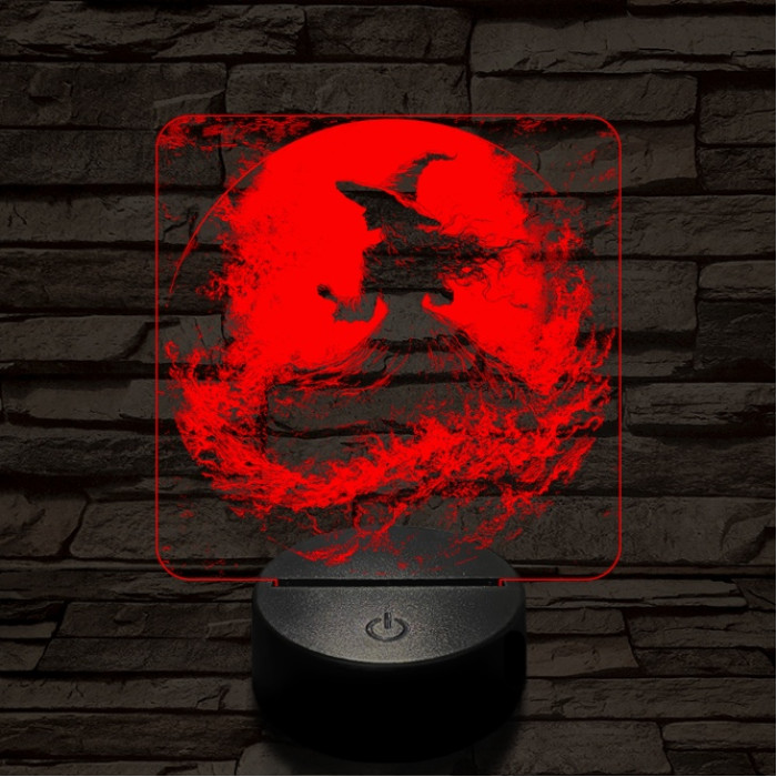 Az éj nővére 7 színű valósághű 3D led lámpa
