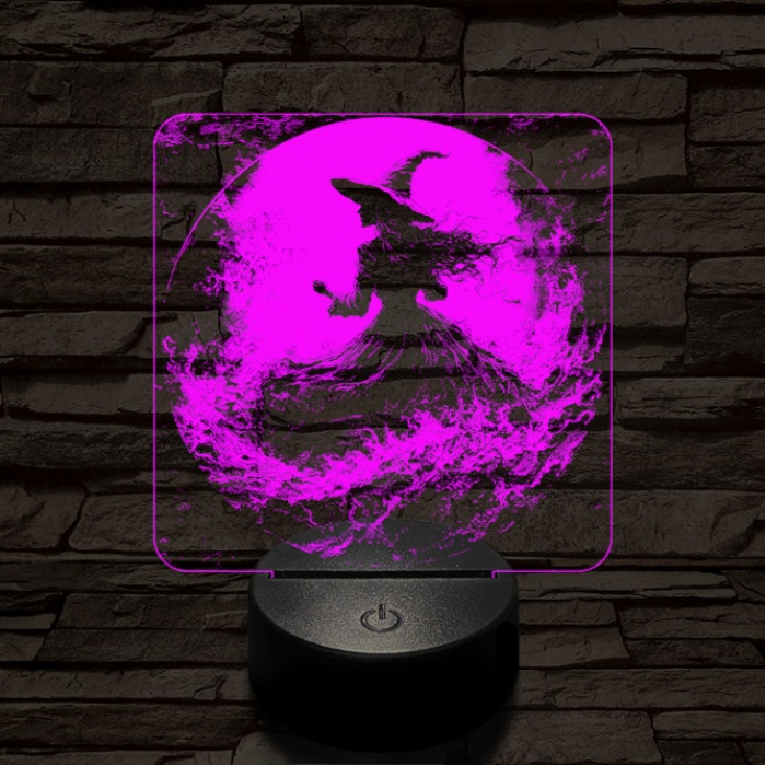 Az éj nővére 7 színű valósághű 3D led lámpa