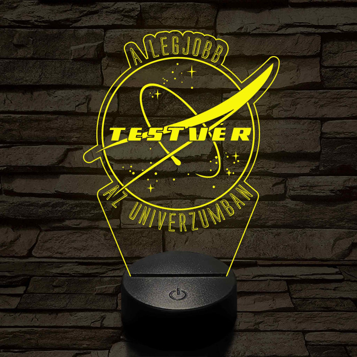 A legjobb testvér az univerzumban – 7 színű színváltós 3D LED lámpa
