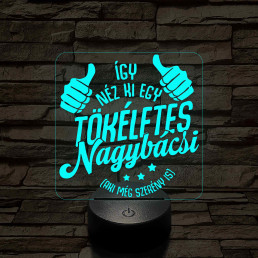 Tökéletes nagybácsi – 7 színű, színváltós LED lámpa