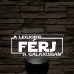 A legjobb férj/feleség a galaxisban – 7 színű színváltós 3D LED lámpa