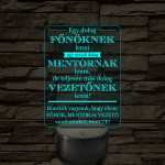 Főnök – Mentor – Vezető – 7 színű, színváltós 3D LED lámpa (többes számban)