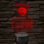 Rózsa Sándor portré – 7 színű, színváltós LED lámpa