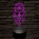 Álomfogó 7 színű 3D led lámpa