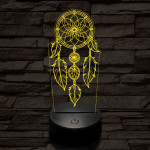 Álomfogó 7 színű 3D led lámpa