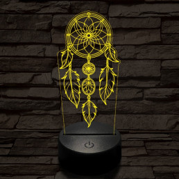 Álomfogó 7 színű 3D led lámpa