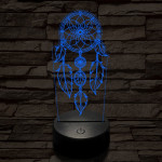 Álomfogó 7 színű 3D led lámpa