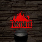 Fortnite videójáték 7 színű 3D led lámpa