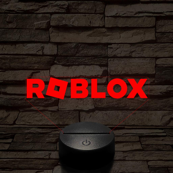 Roblox logo 7 színű 3D led lámpa
