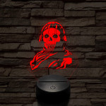 Call of Duty Ghost Simon 7 színű 3D led lámpa