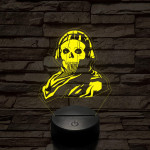 Call of Duty Ghost Simon 7 színű 3D led lámpa