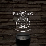 Elden Ring logó 7 színű 3D led lámpa
