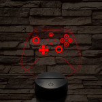 Kontroller Xbox Series X  7 színű 3D led lámpa