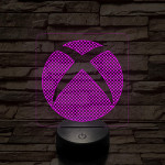 Xbox logó jel  7 színű 3D led lámpa