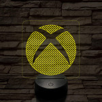 Xbox logó jel  7 színű 3D led lámpa