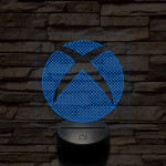 Xbox logó jel  7 színű 3D led lámpa