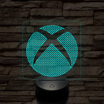 Xbox logó jel  7 színű 3D led lámpa