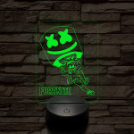 Fortnite Marshmello 7 színű 3D led lámpa
