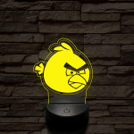 Angry Birds Red 7 színű 3D led lámpa