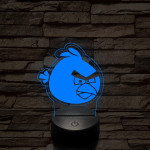 Angry Birds Red 7 színű 3D led lámpa