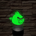 Angry Birds Red 7 színű 3D led lámpa