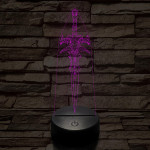 World of Warcraft ősi jégkard 7 színű 3D led lámpa