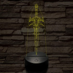World of Warcraft ősi jégkard 7 színű 3D led lámpa