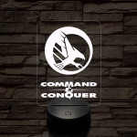 Command & Conquer GDI mintaválasztós 7 színű 3D led lámpa