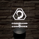 Command & Conquer NOD mintaválasztós 7 színű 3D led lámpa