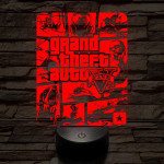 GTA V 7 színű 3D led lámpa