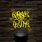 GTA Grove Street graffiti 7 színű 3D led lámpa