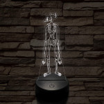 SCP Siren Head 7 színű 3D led lámpa