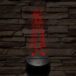 SCP Siren Head 7 színű 3D led lámpa