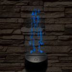 SCP Siren Head 7 színű 3D led lámpa