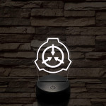 SCP 7 színű 3D led lámpa