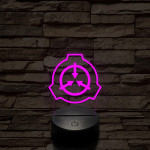 SCP 7 színű 3D led lámpa