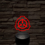 SCP 7 színű 3D led lámpa