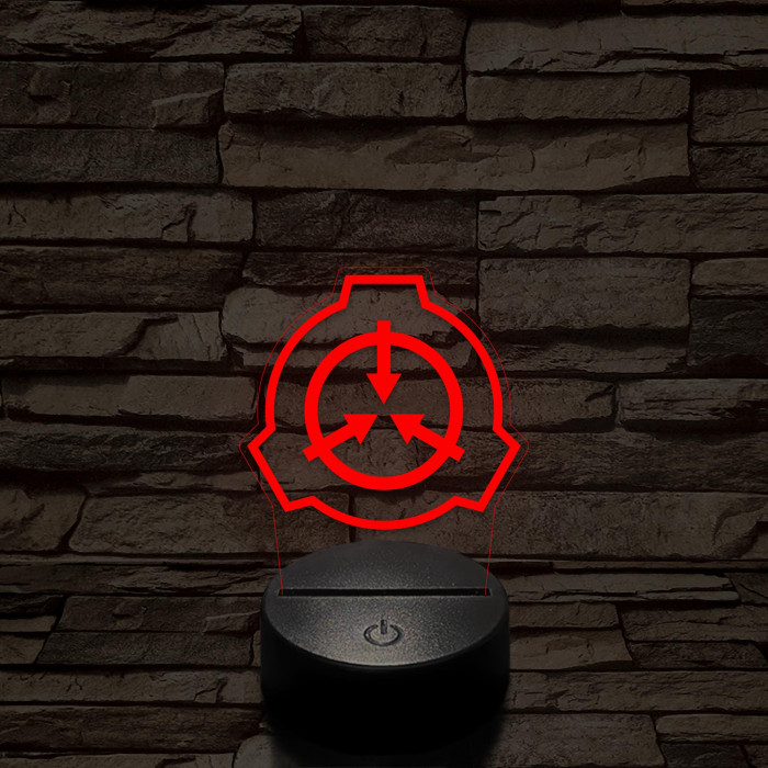 SCP 7 színű 3D led lámpa