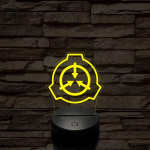 SCP 7 színű 3D led lámpa
