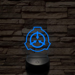 SCP 7 színű 3D led lámpa