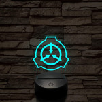 SCP 7 színű 3D led lámpa
