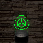 SCP 7 színű 3D led lámpa