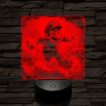 Super Mario futás 7 színű valósághű 3D led lámpa