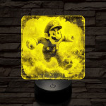 Super Mario futás 7 színű valósághű 3D led lámpa