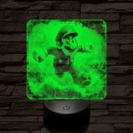 Super Mario futás 7 színű valósághű 3D led lámpa
