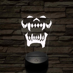 World of Warcraft Warsong Klán jel 7 színű 3D led lámpa