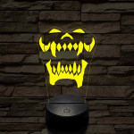 World of Warcraft Warsong Klán jel 7 színű 3D led lámpa