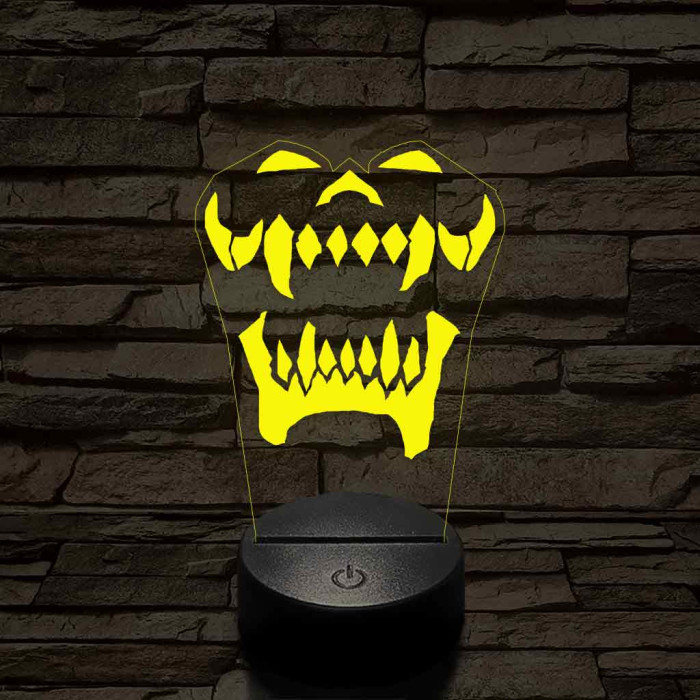 World of Warcraft Warsong Klán jel 7 színű 3D led lámpa